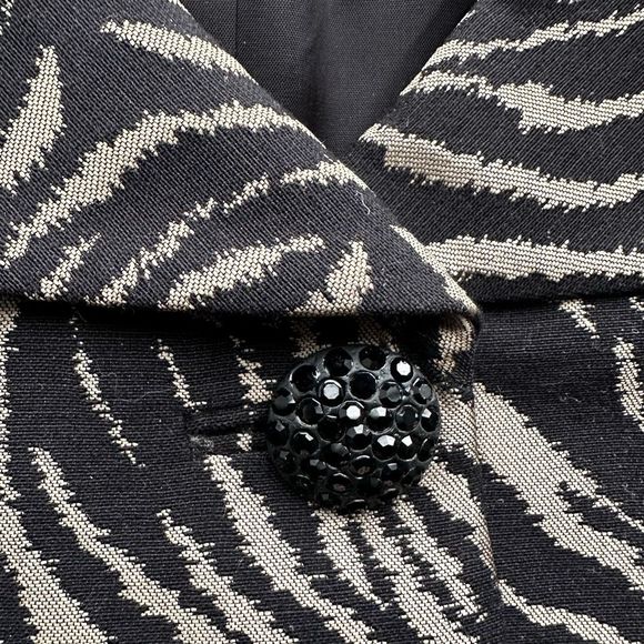 Dana Buchman Jacquard Black Jacket - Picture 4 of 9